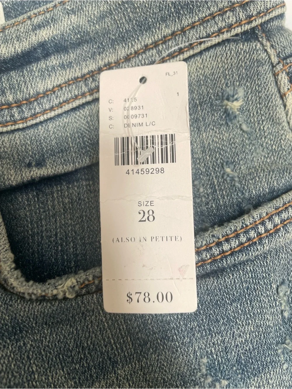 Anthropologie Pilcro and the Letterpress Hyphen Distressed Denim Jean Shorts 28